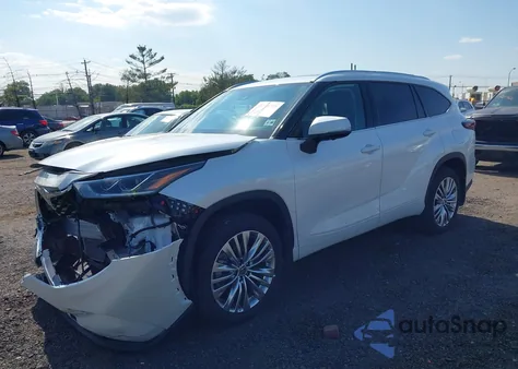 2025 Toyota Highlander Platinum from USA, damaged, VIN 5TDKDRBH4SS581295